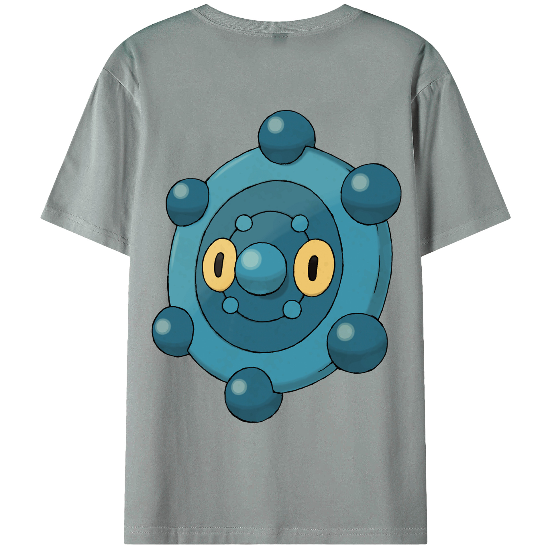 （画像用） ポケットモンスター Pokémon 綿100％ メンズ半袖Tシャツ（バックプリント） 通気性
